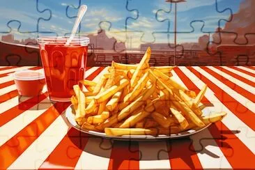 Sunny French Fries jigsaw puzzle