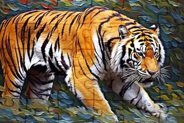 Tiger Impressionism jigsaw puzzle