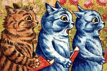 Three cats singing jigsaw puzzle