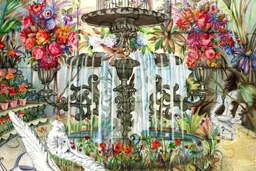 Conservatory Fountain jigsaw puzzle