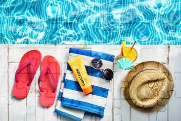 Summer Chill by the Pool jigsaw puzzle