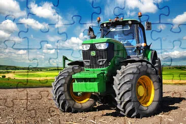 Tractor in the Field jigsaw puzzle