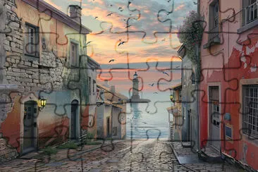 Morning in a Sea-side Town jigsaw puzzle