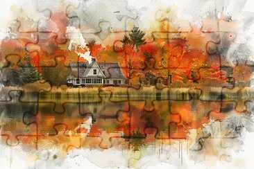 Autumn in Countryside jigsaw puzzle