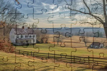 Peaceful Countryside Morning jigsaw puzzle