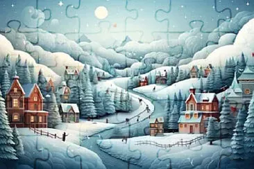 a jigsaw puzzle