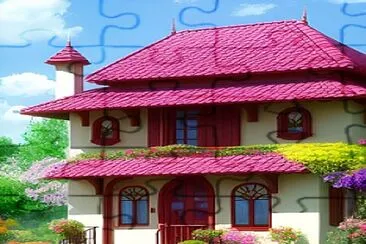 Color house jigsaw puzzle