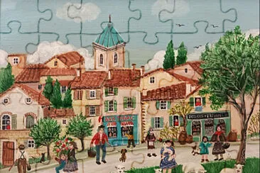 Charlotte Julian village jigsaw puzzle