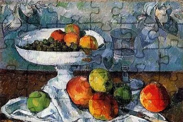 Cézanne nature morte au compotier