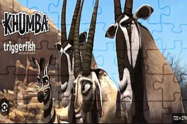 Khumba and Gemsbok