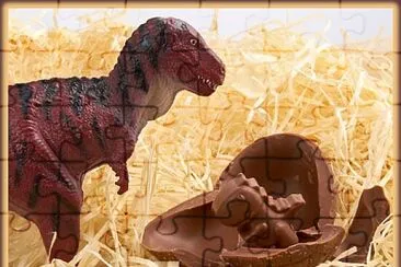 Maman et bébé dino