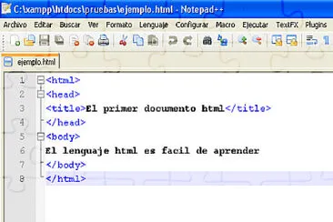 Estructura con HTML