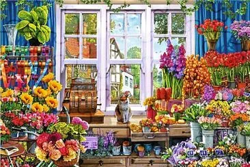 Chez la fleuriste jigsaw puzzle