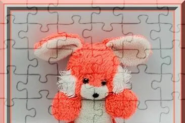 Lapin en peluche jigsaw puzzle