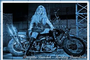 Brigitte Bardot - Harley Davidson jigsaw puzzle