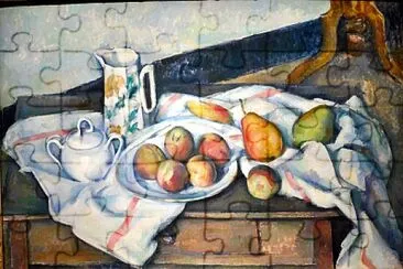 Cézanne table et pommes jigsaw puzzle