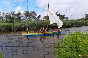 Pinasse à voile Ville Le Teich jigsaw puzzle