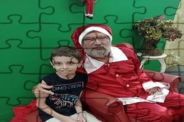 MIGUEL COM O PAPPAI NOEL jigsaw puzzle