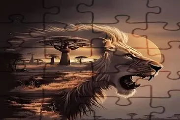 Lion jigsaw puzzle