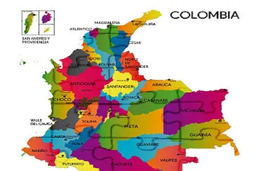 mapa de colombia jigsaw puzzle