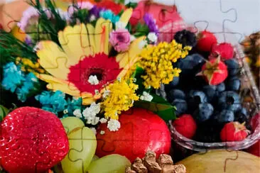 flores e frutas jigsaw puzzle