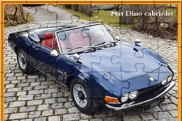 Fiat Dino cabriolet jigsaw puzzle