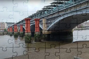 Blackfriars Railway Bridge. London jigsaw puzzle