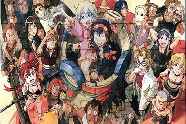 Gurren Lagann anime jigsaw puzzle