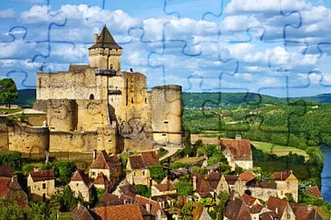 Pueblo y castillo jigsaw puzzle