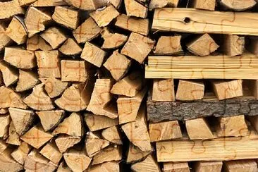 Woodpile in Garmisch, Bavaria, Germany