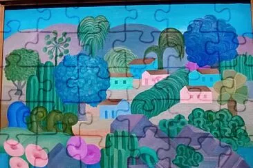 Tarsila do Amaral village jigsaw puzzle