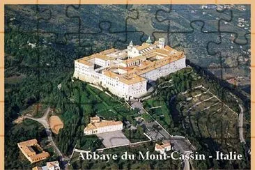 Abbaye du Mont-Cassin Italie jigsaw puzzle