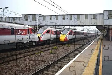 Azuma trains at Peterborough jigsaw puzzle