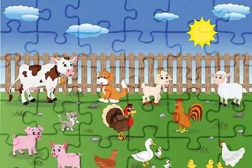 rompecabeza de animales domestico jigsaw puzzle