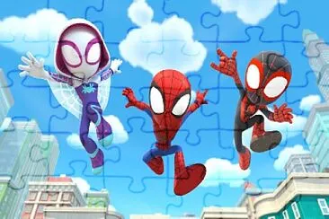 פאזל של Spiderman and Friends