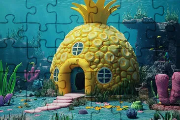 Spongebob's Pineapple House jigsaw puzzle