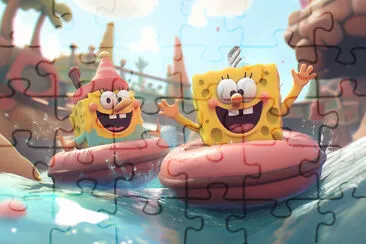 Spongebob and Patrick's Adventure jigsaw puzzle