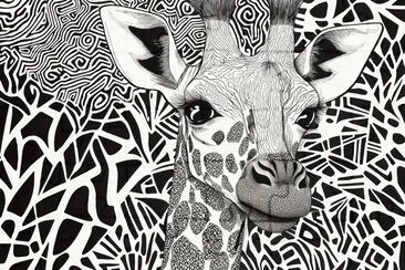 Zentangle Animal Portrait jigsaw puzzle