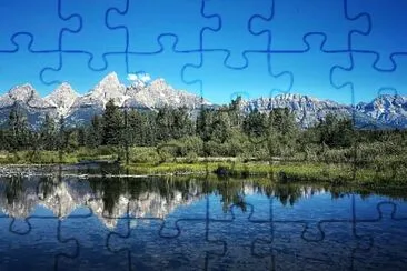 Mountain lake jigsaw puzzle