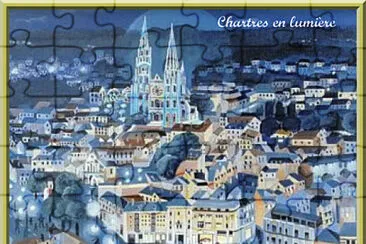 Chartres en lumière jigsaw puzzle