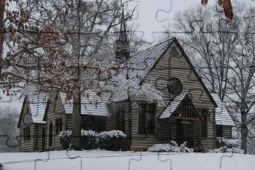 Snowy Barnwell Chapel