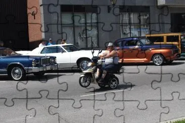 Wheely Wennie at the car show jigsaw puzzle