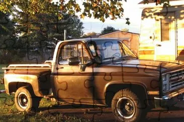 1985 Chevy step-side jigsaw puzzle