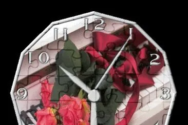 Uhr mit Rosen