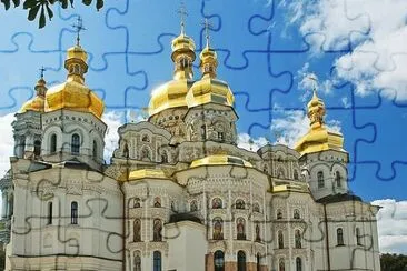 Side View of Kiev Pechersk Lavra