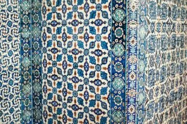 Tiles on Mosque walls