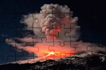 Volcano in Mt Etna jigsaw puzzle