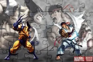 פאזל של Wolverine Vs Ryu