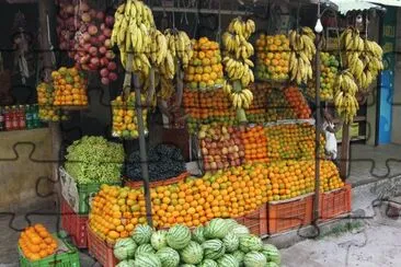 פאזל של Fruit stand, India