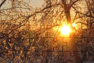 Sunrise after the ice storm NB Jan 24 2017